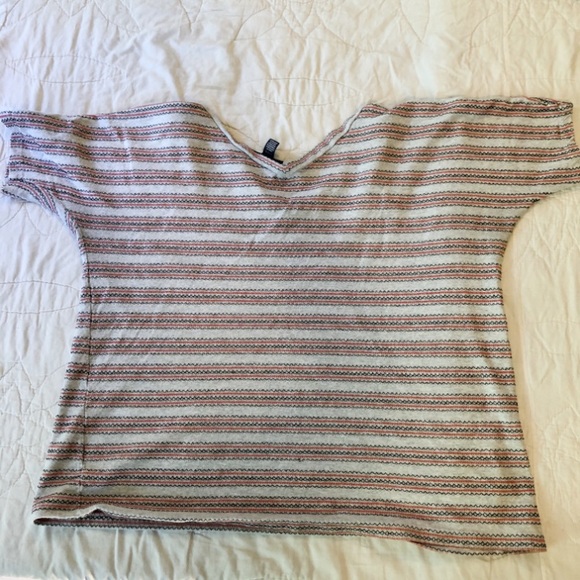 Pea in the Pod Maternity Large Orange Brown Stripe - Picture 4 of 4